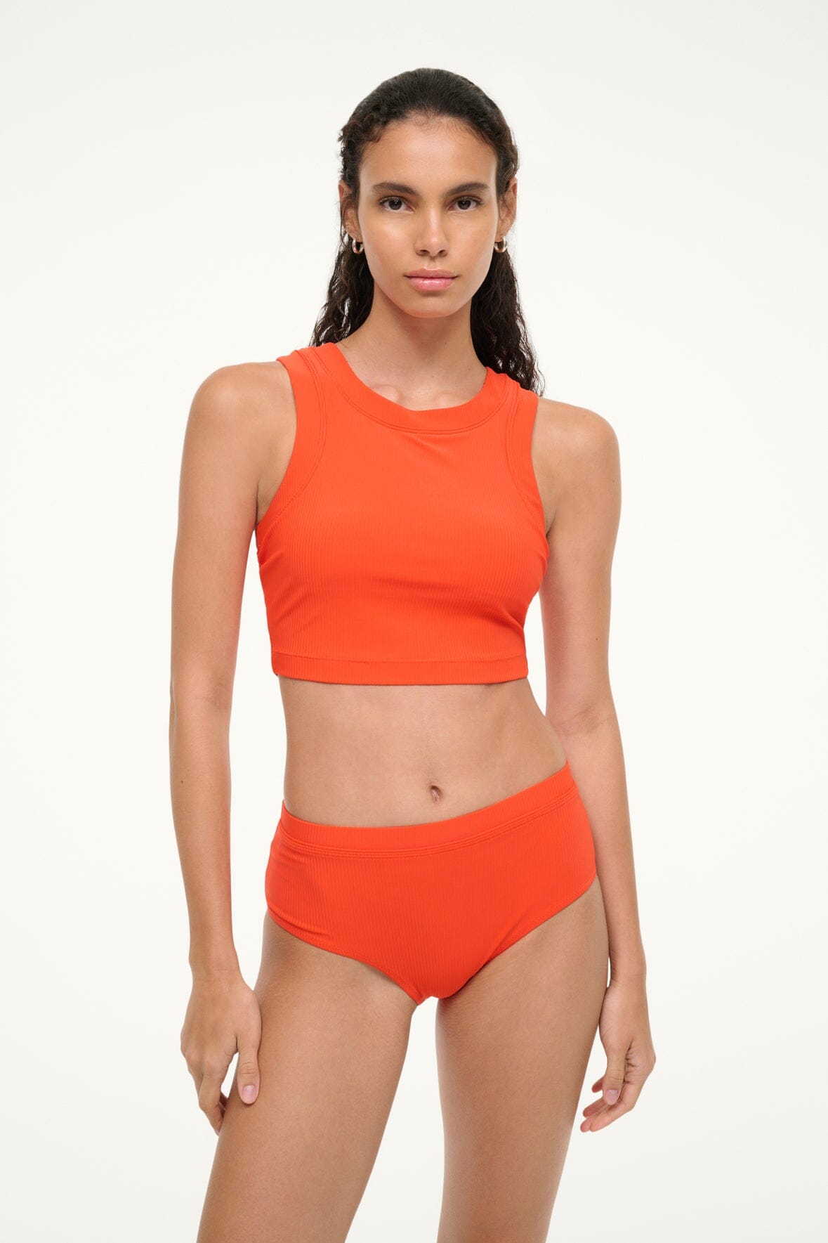 Dunes Cayenne Bikini Top with Compressive Micro Rib Design