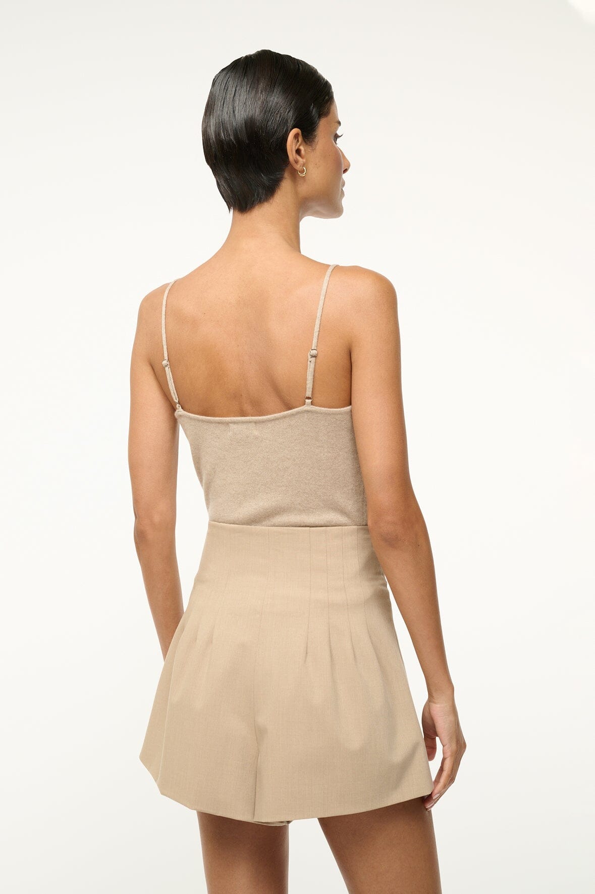 Emerson Cashmere Tank Top in Stone | 100% Cashmere