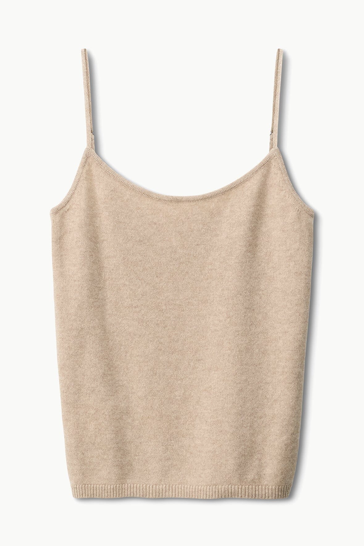 Emerson Cashmere Tank Top in Stone | 100% Cashmere