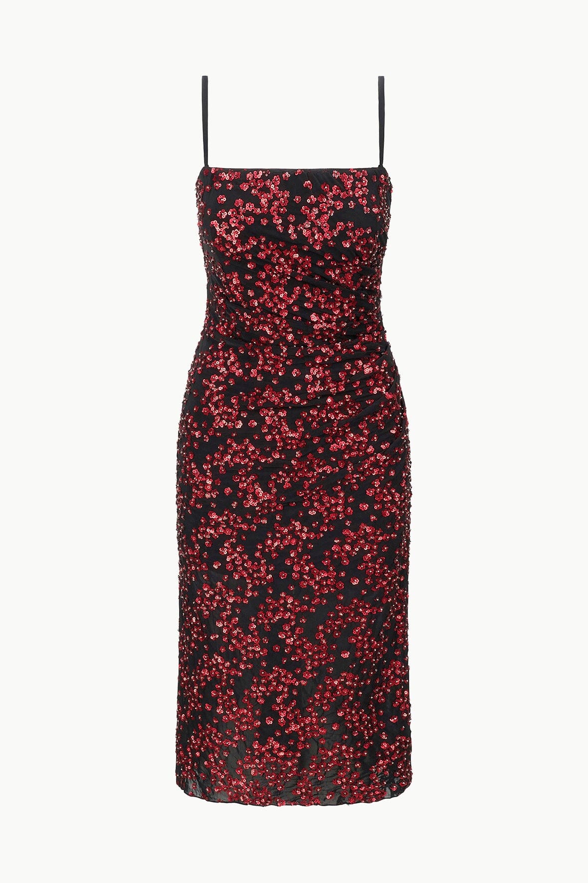 Florentina Embellished Chiffon Midi Dress with Corset