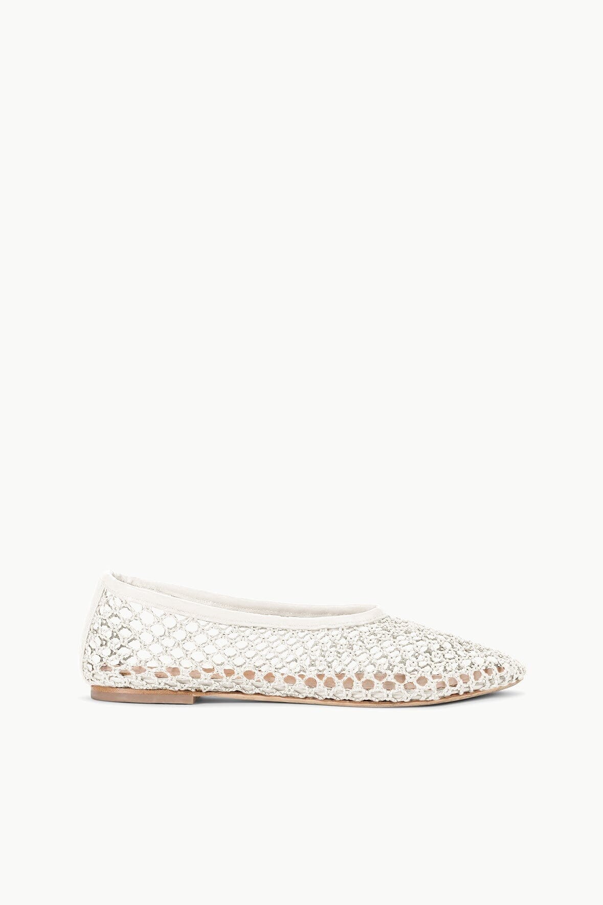 Alba Breathable Netting Ballet Flats – Round Toe Slip-On