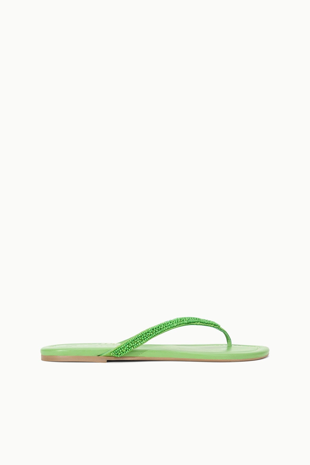 Freja Meadow Nappa Leather Beaded Thong Sandals