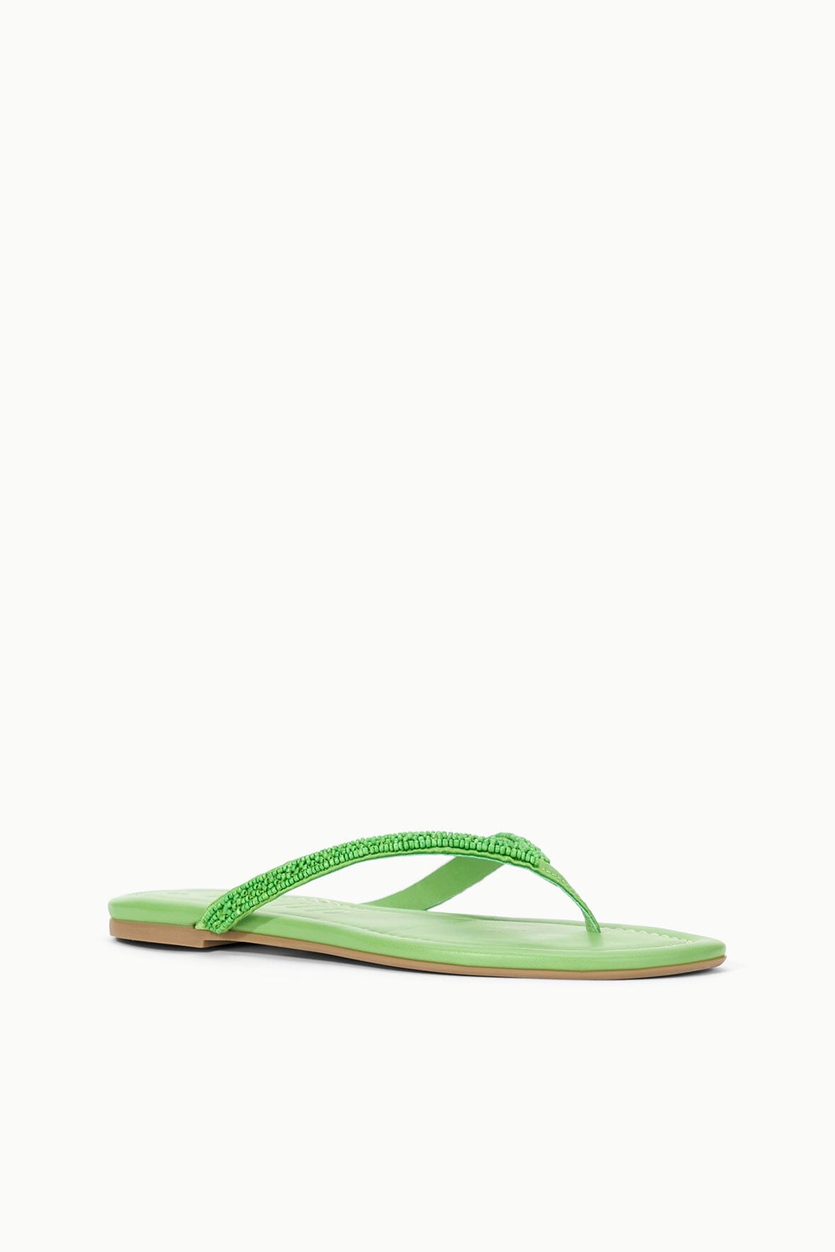 Freja Meadow Nappa Leather Beaded Thong Sandals