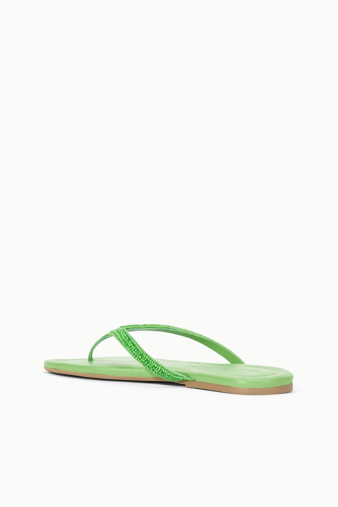 Freja Meadow Nappa Leather Beaded Thong Sandals