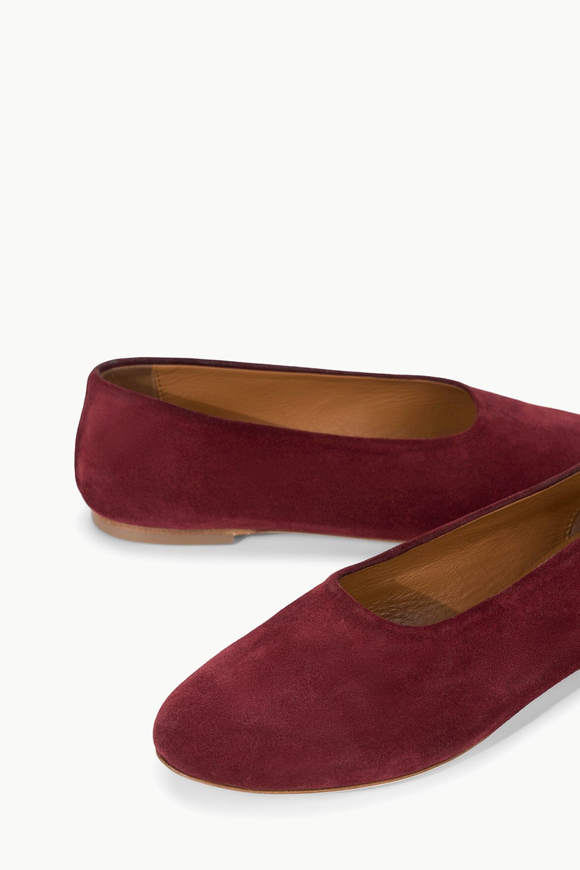 Alba Suede Ballet Flats – Soft Round Toe Slip-On Shoes