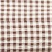 Gabi Cotton Seersucker Coverup Shorts - Dark Chocolate Gingham