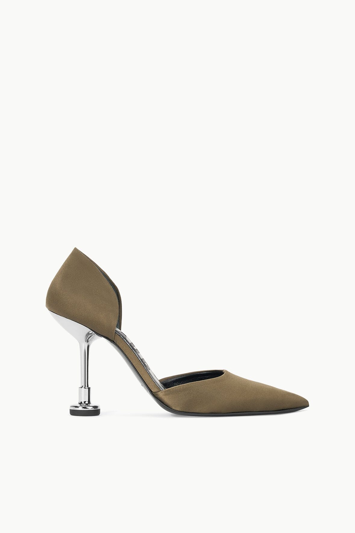 Woodland Satin Gardening Pump with Metal Heel & Stopper