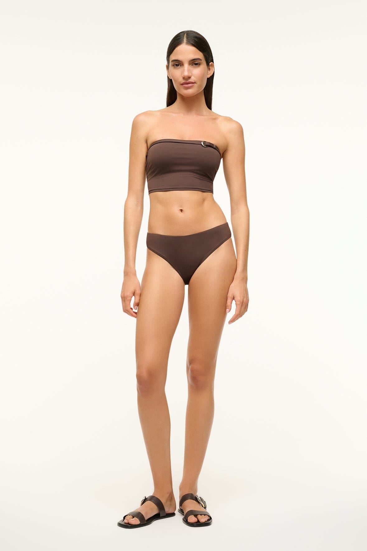 Gemma Dark Chocolate Low-Rise Bikini Bottom for Women