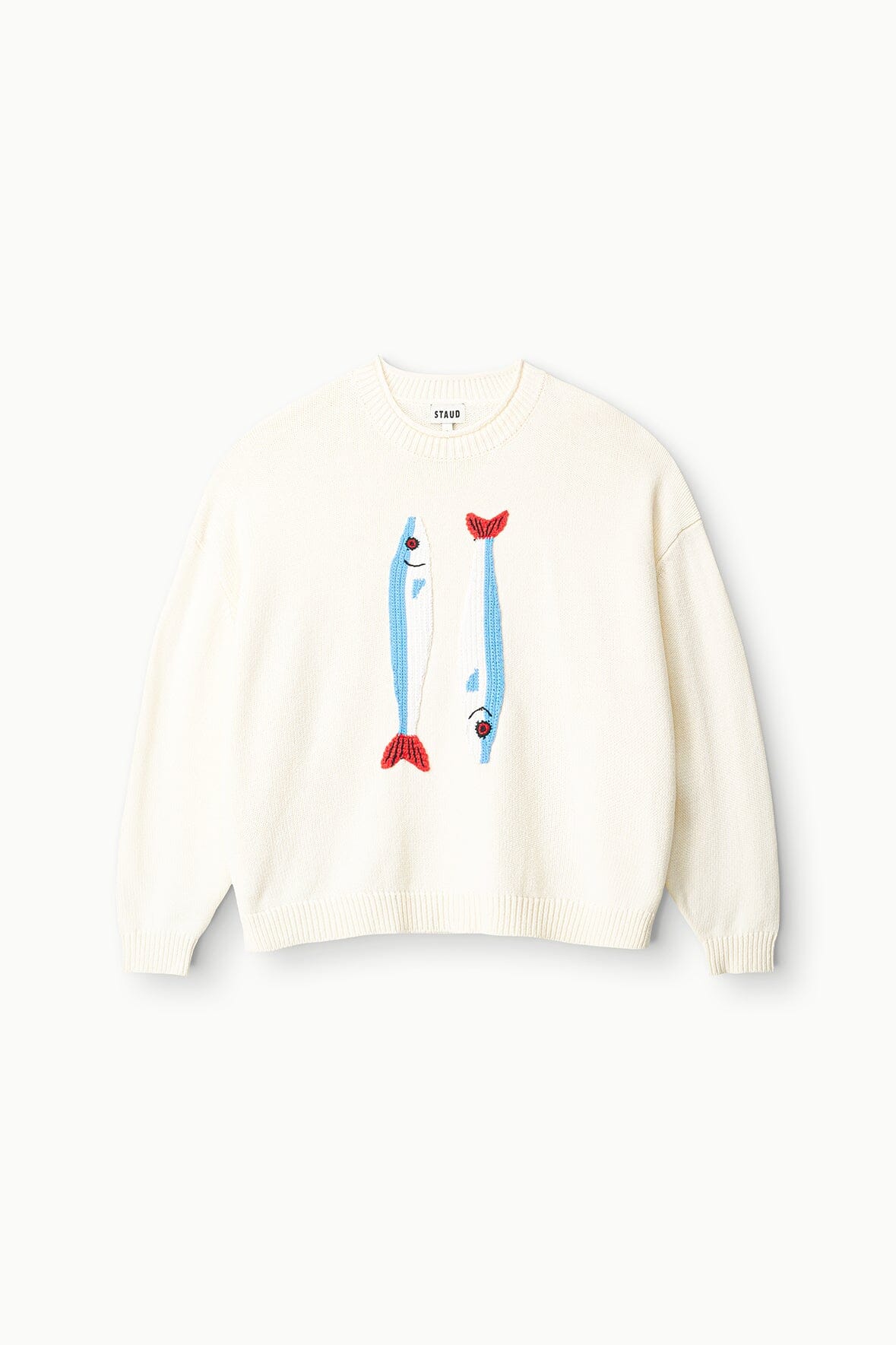 Giada Ivory Cotton Jacquard Summer Sweater