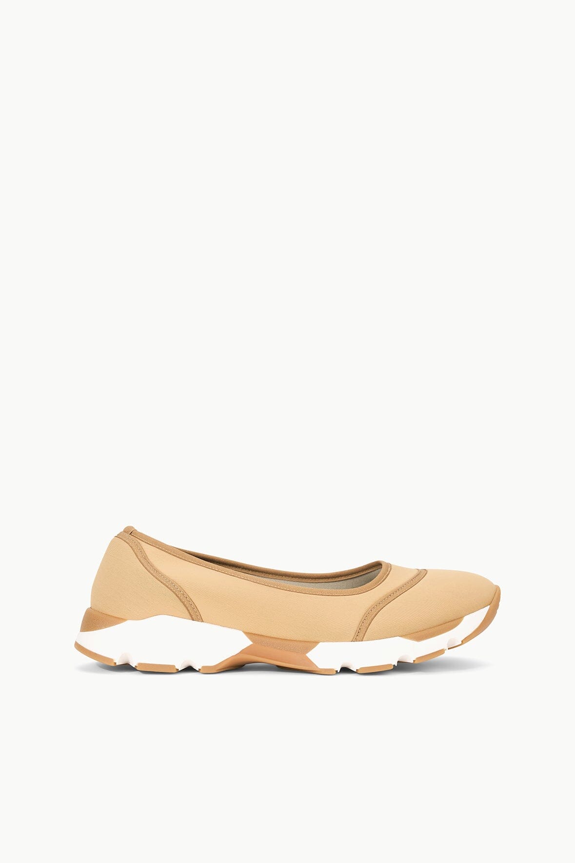 Gino Ballet Flats Sneaker-Inspired Slip-On with Neoprene Upper