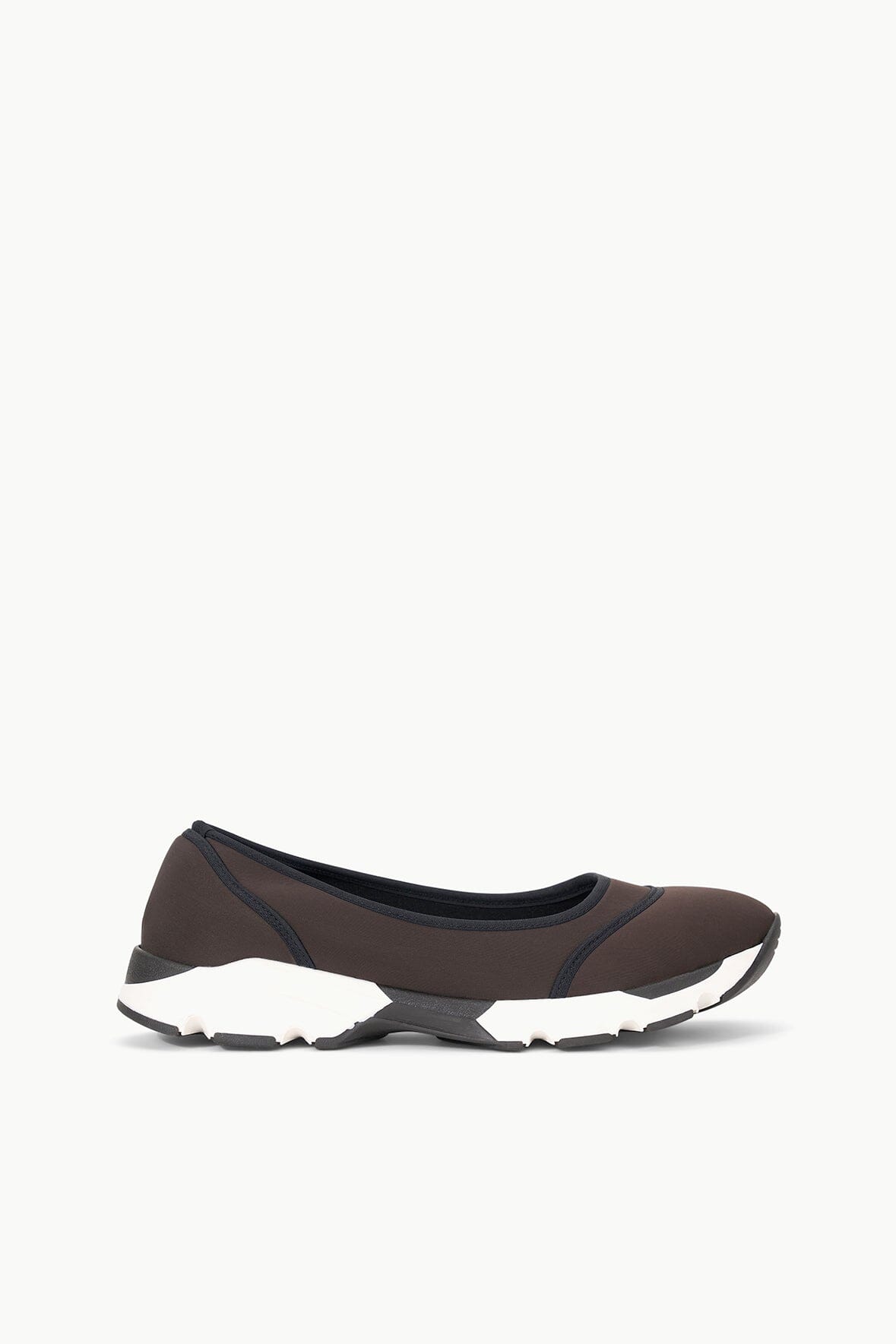 Gino Sneaker-Inspired Ballet Flats - Espresso Black Slip-On Comfort