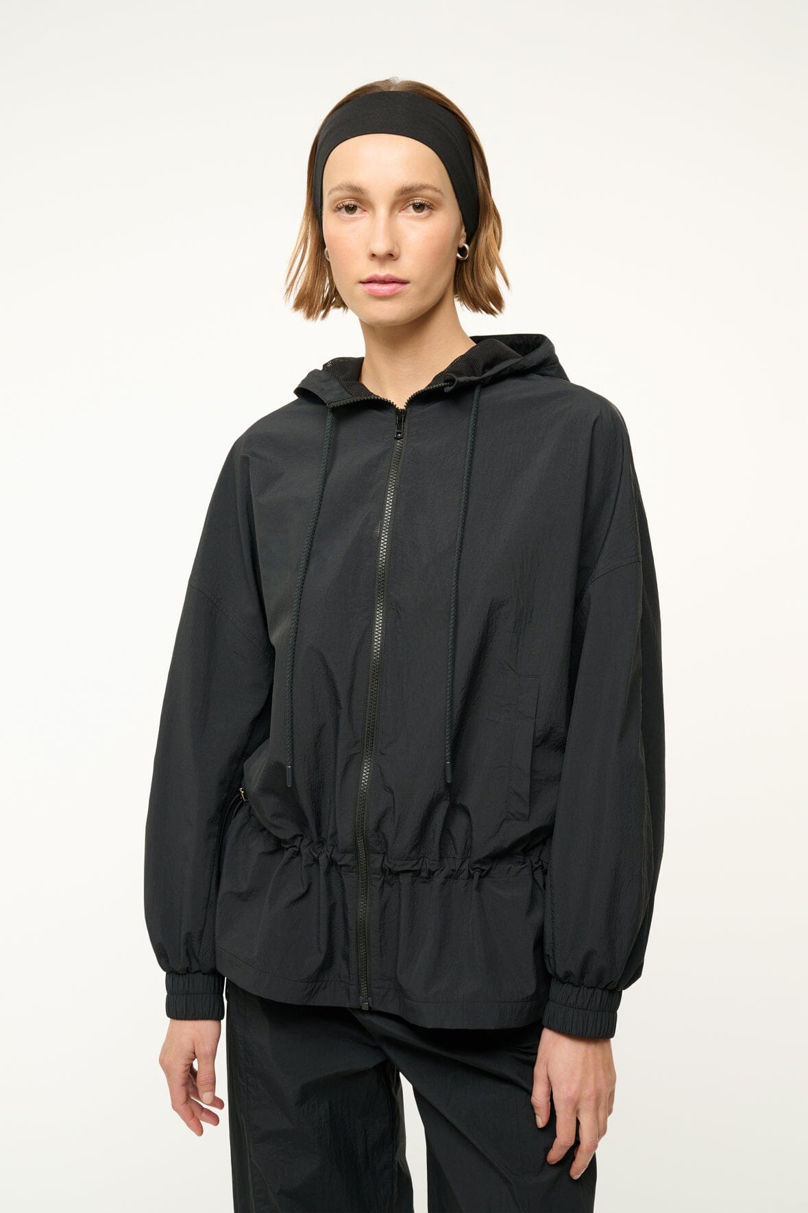 Lightweight Nylon Gondola Jacket - Black Oversized Anorak