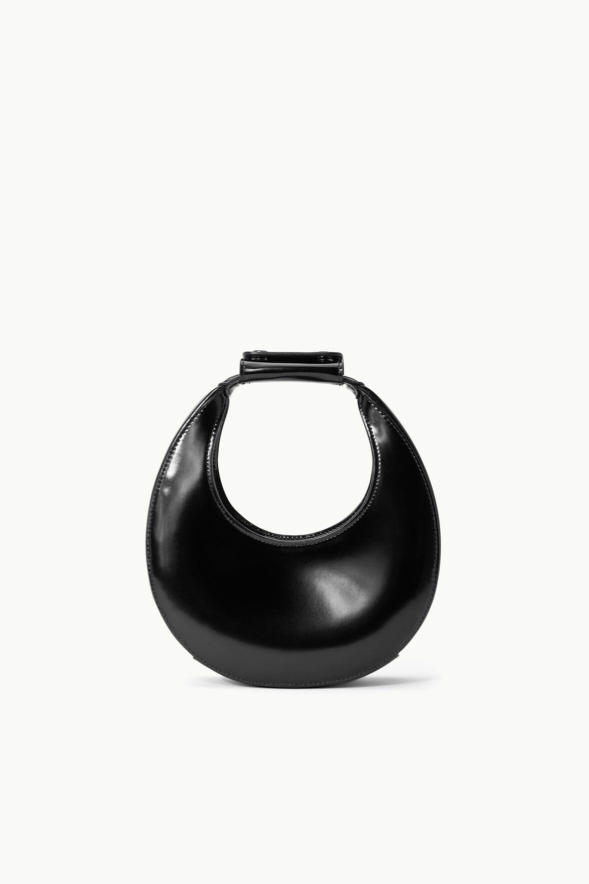 Goodnight Moon Black Leather Evening Bag