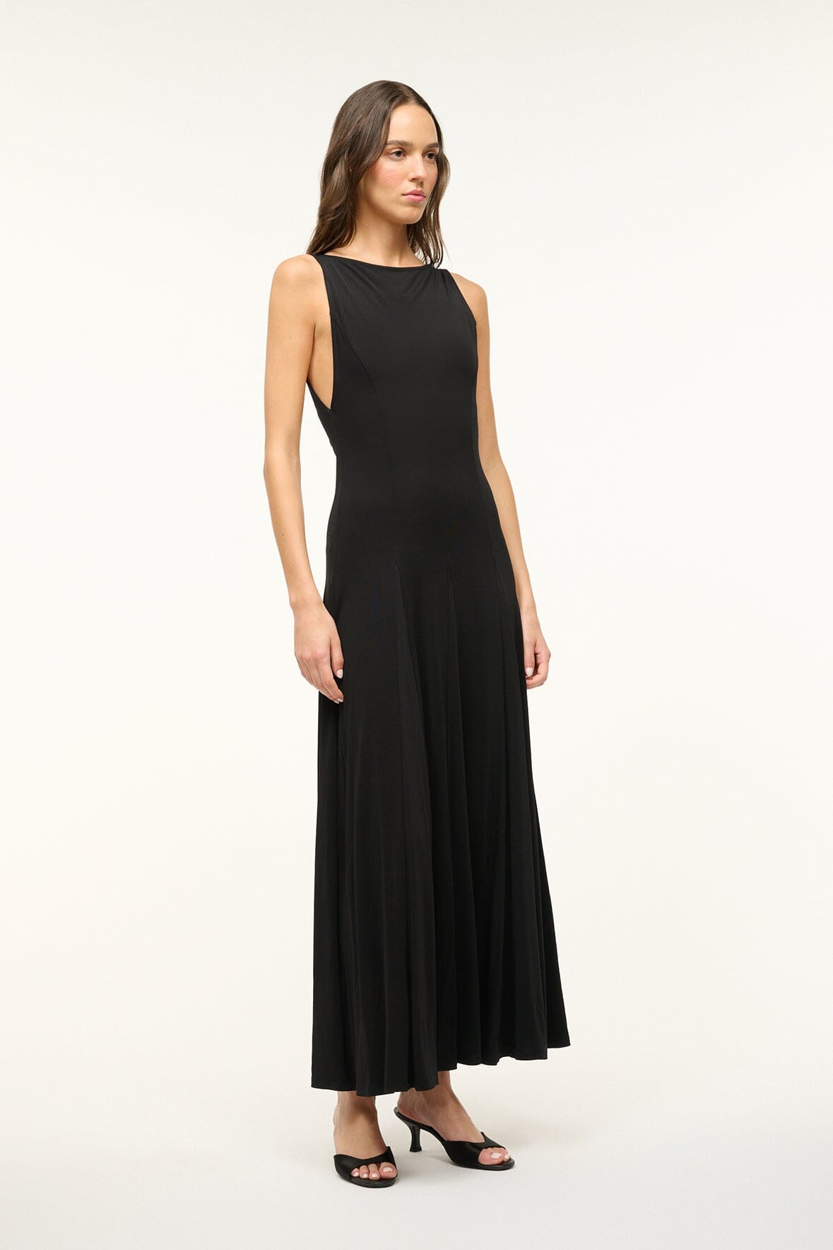 Black Gramercy Boatneck Maxi Dress - Jersey Knit