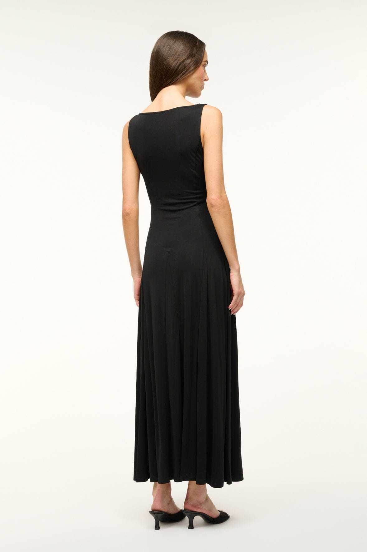 Black Gramercy Boatneck Maxi Dress - Jersey Knit