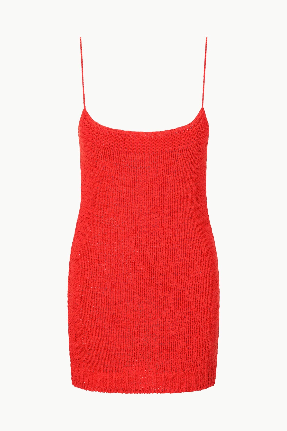 Haze Textured Spaghetti Strap Mini Dress in Cayenne