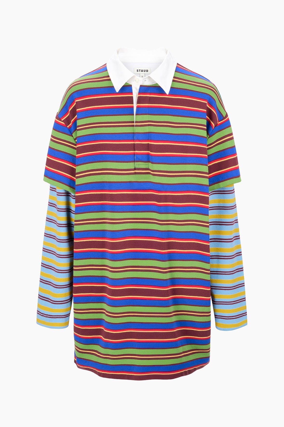Ivar Mini Rugby Dress with Layered Sleeves & Contrast Collar
