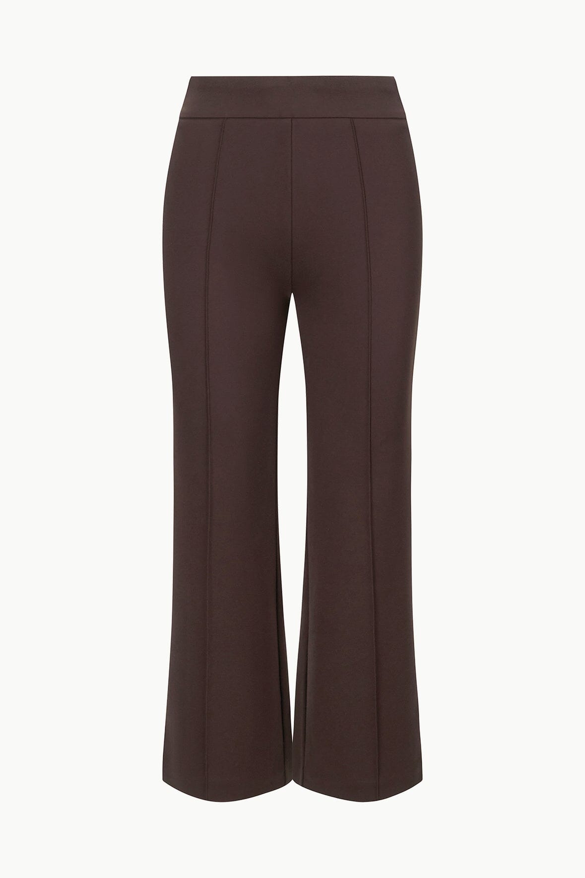 Knack Ponte Knit Pull-On Pants in Dark Chocolate | Ankle Length
