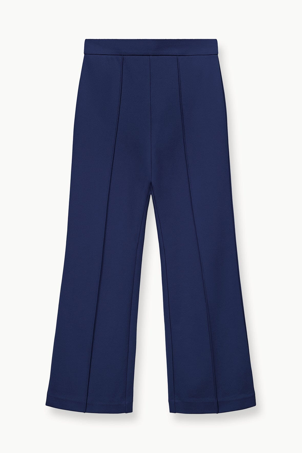 Knack Ponte Knit Ankle Pants with Back Zipper - Navy