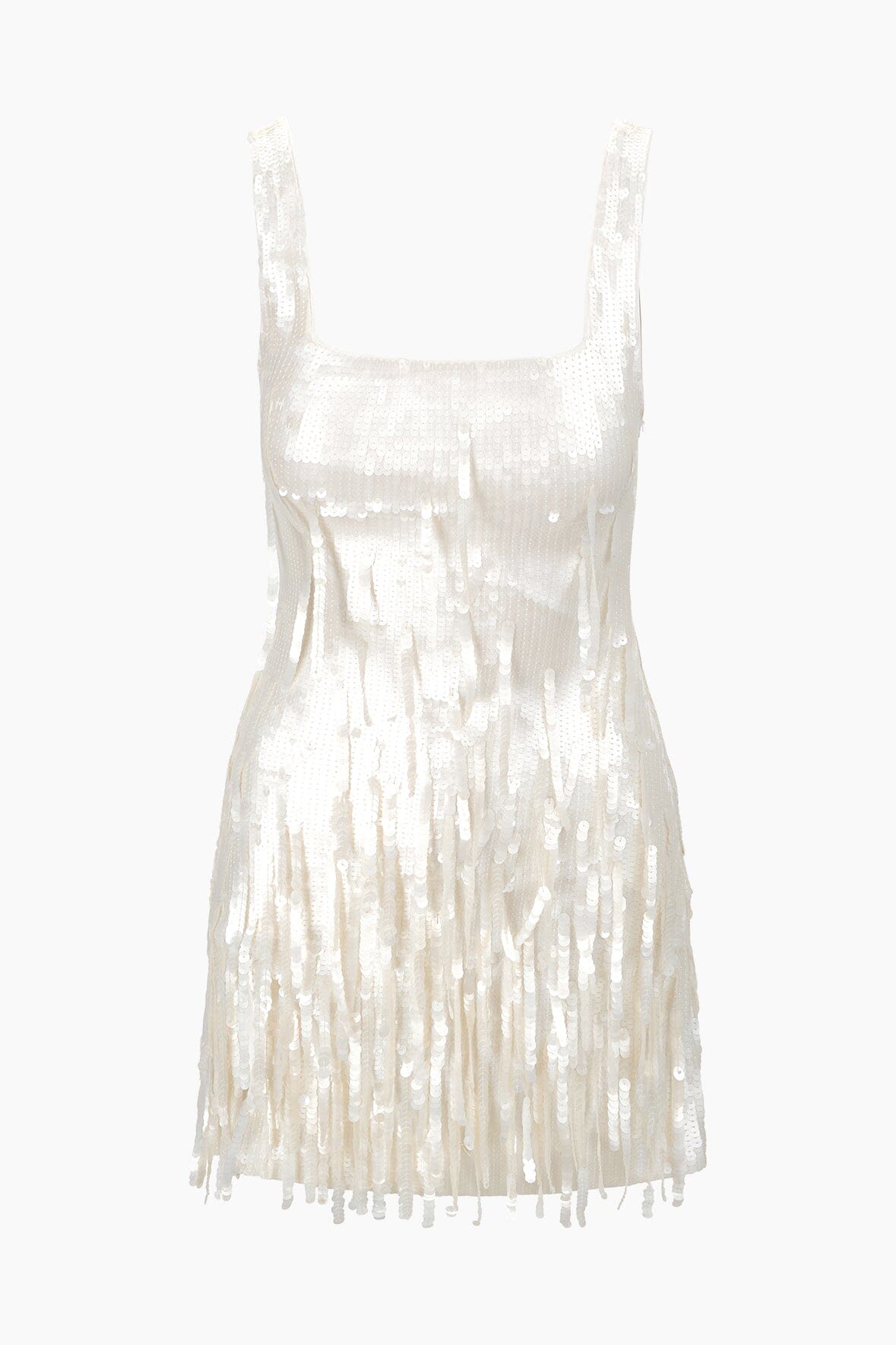 Pearl Sequin Fringe Mini Dress - Le Sable Summer Style