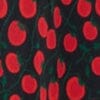 Lucca Black Tomato Print Halter Dress for Summer