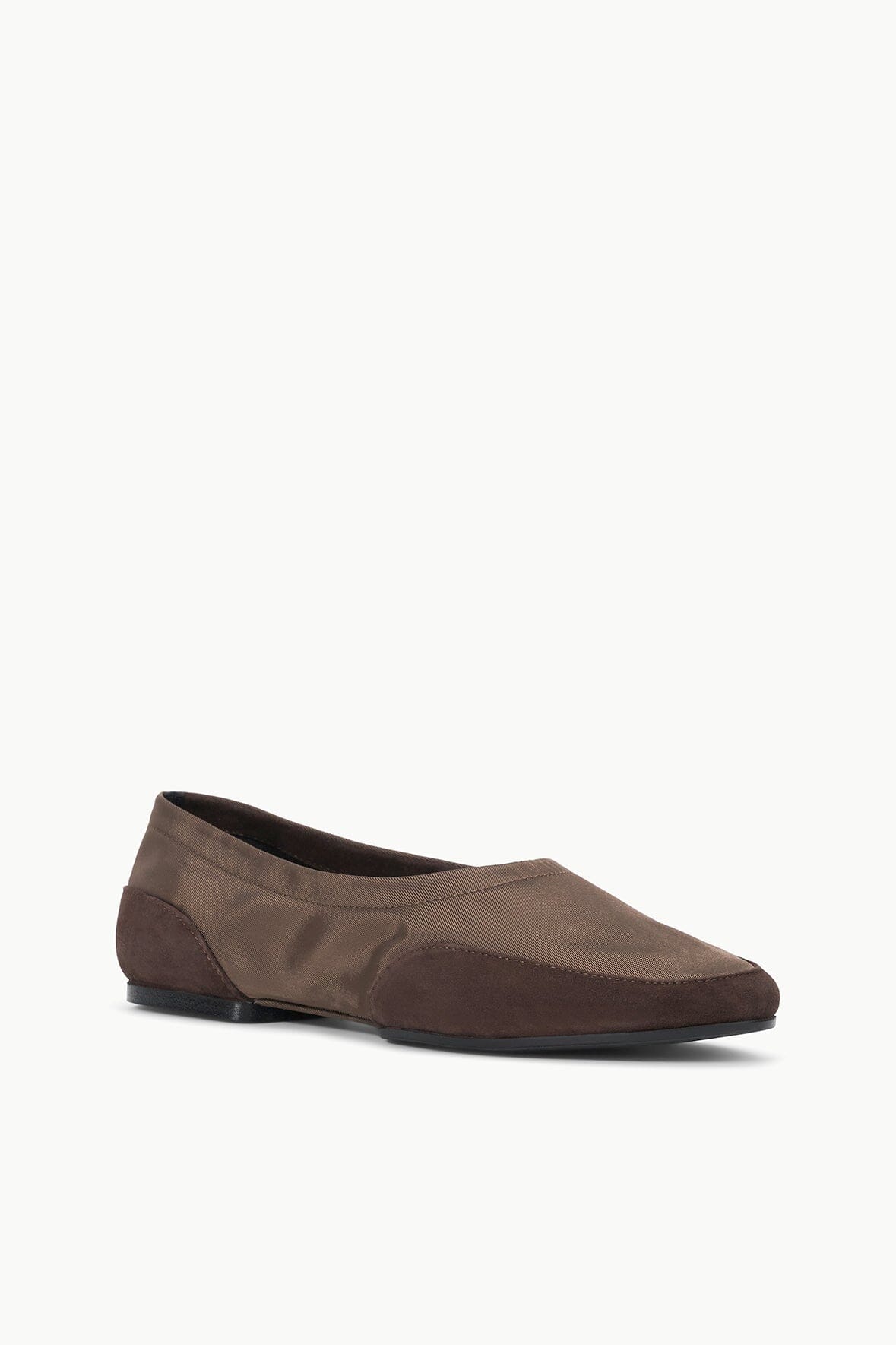 Alba Sport Ballet Flats for Women - Espresso Suede & Nylon