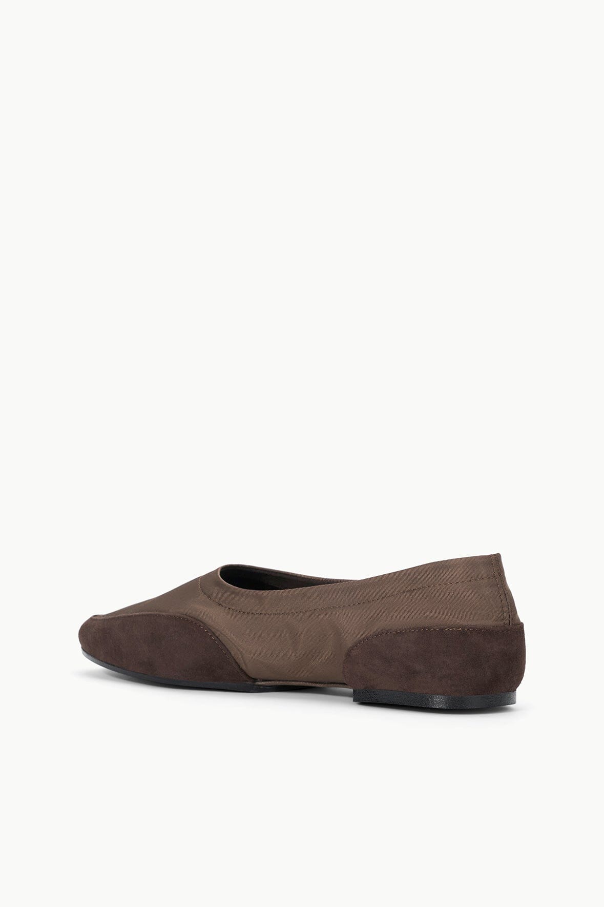 Alba Sport Ballet Flats for Women - Espresso Suede & Nylon