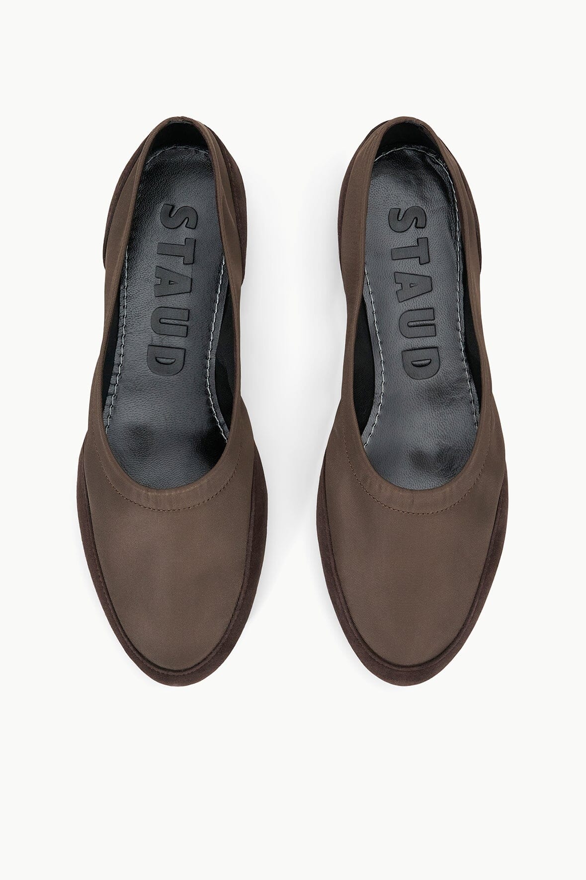Alba Sport Ballet Flats for Women - Espresso Suede & Nylon