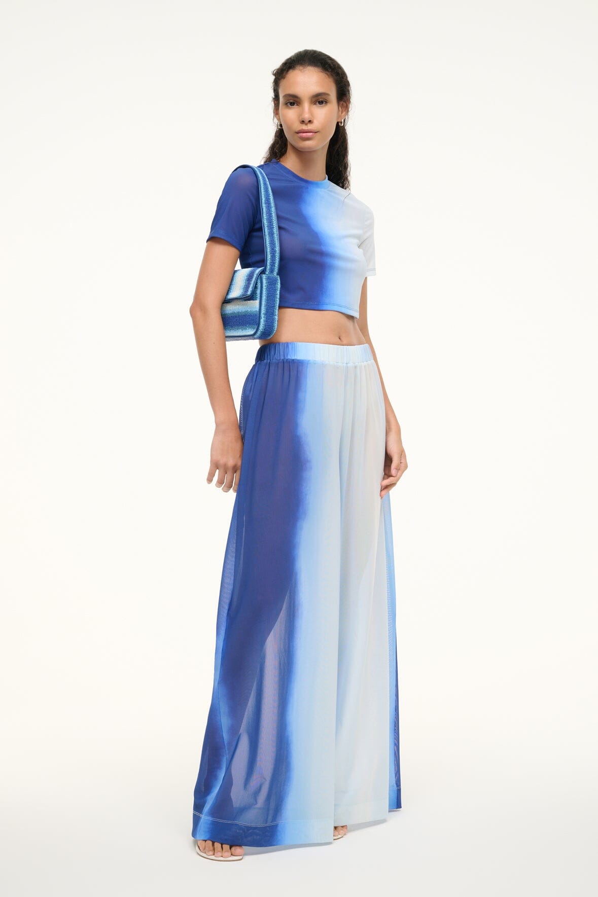 Marza Stretch Mesh Swim Coverup Pants - Flowy & Elastic Waist