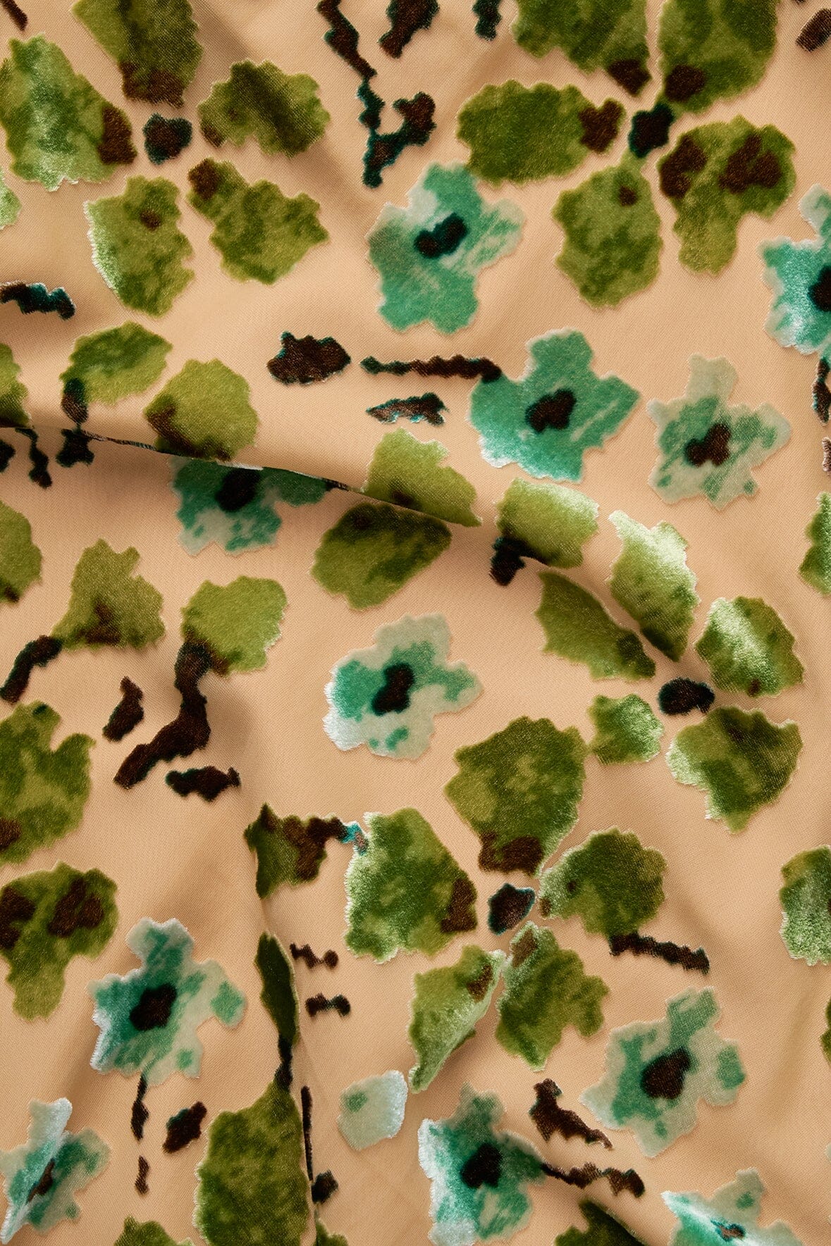 Velvet Burnout Floral Albee Dress with Back Tie Detail