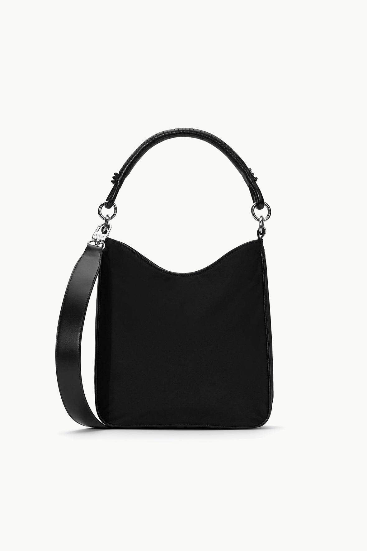 Mel Nylon Crossbody Bag - Black Everyday Handbag with Adjustable Strap