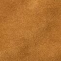 Mini Ronnie Suede Shoulder Bag – Tan Leather Handle & Zip Closure