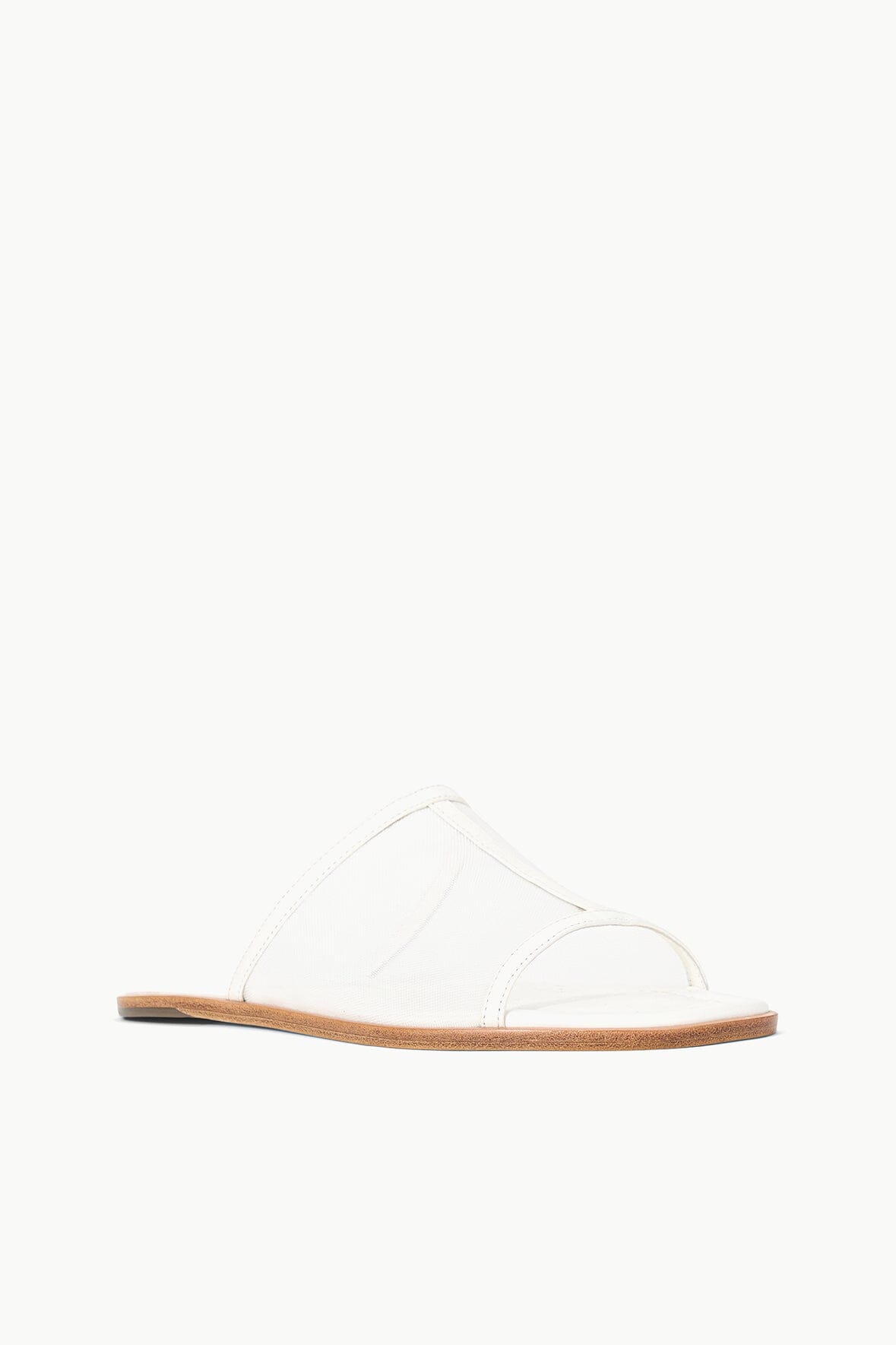 Alessandra Nappa Leather Mesh Slip-On Sandals