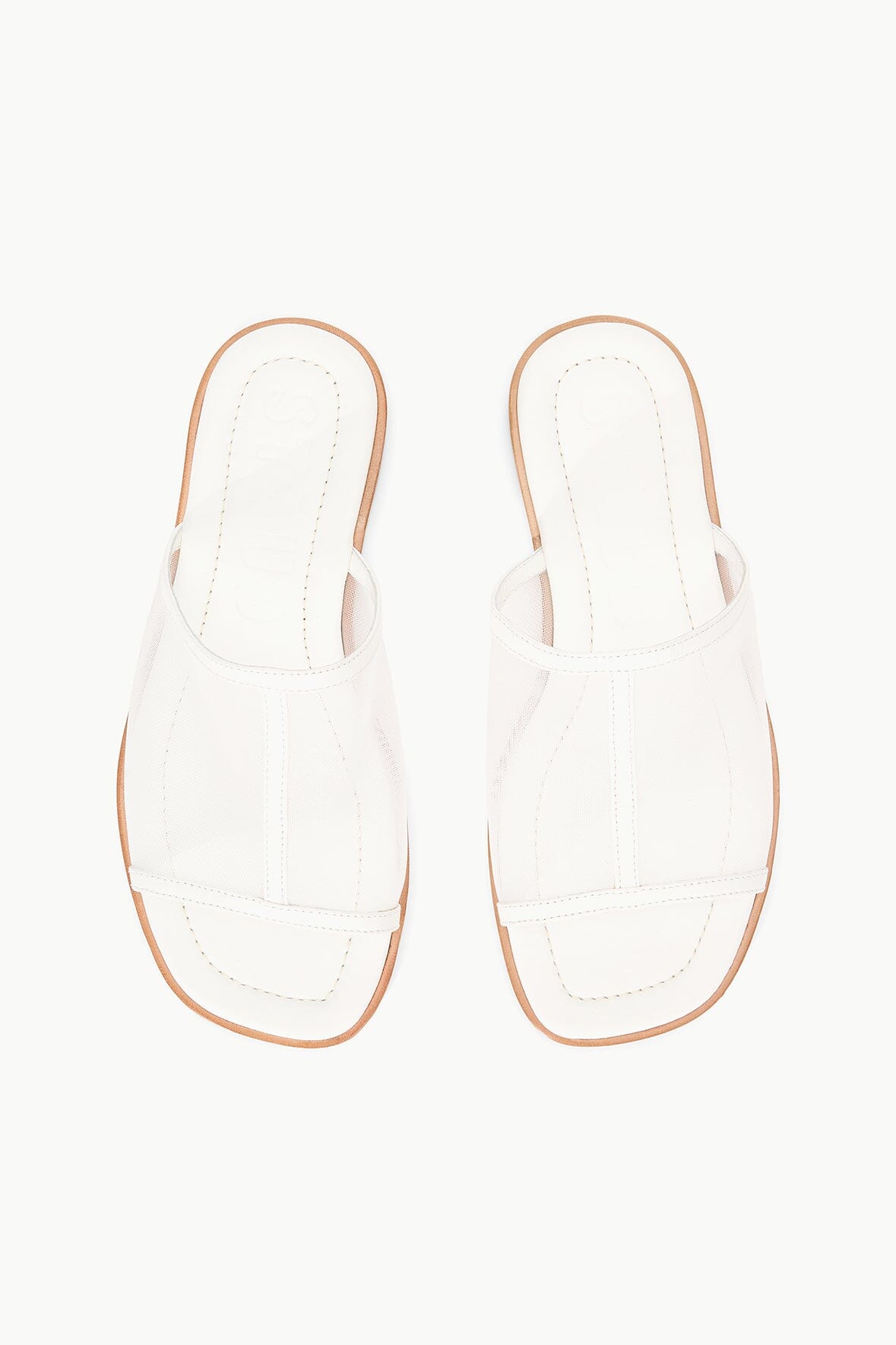 Alessandra Nappa Leather Mesh Slip-On Sandals