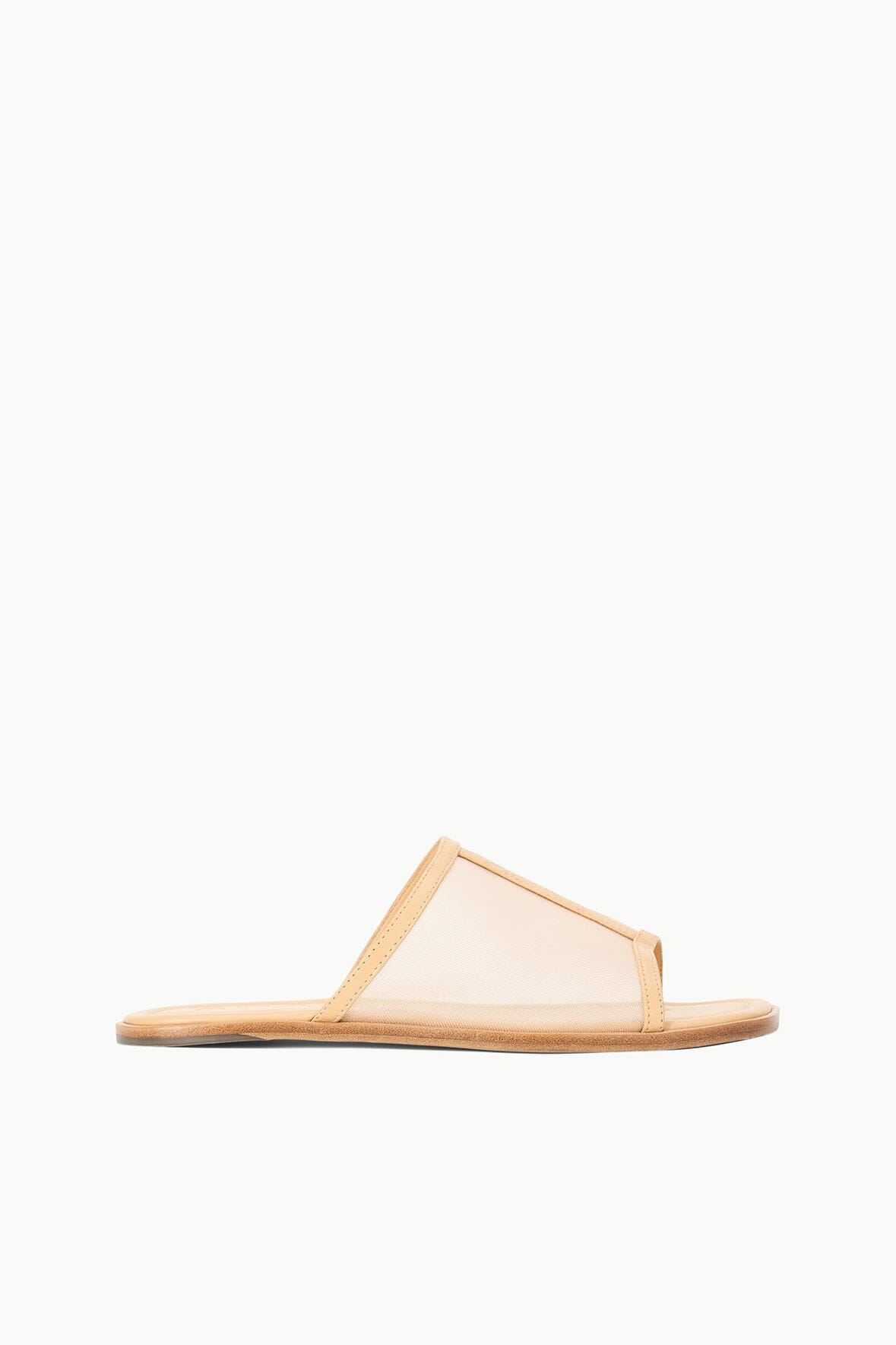 Alessandra Porcini Nappa Leather Mesh Slip-On Sandals