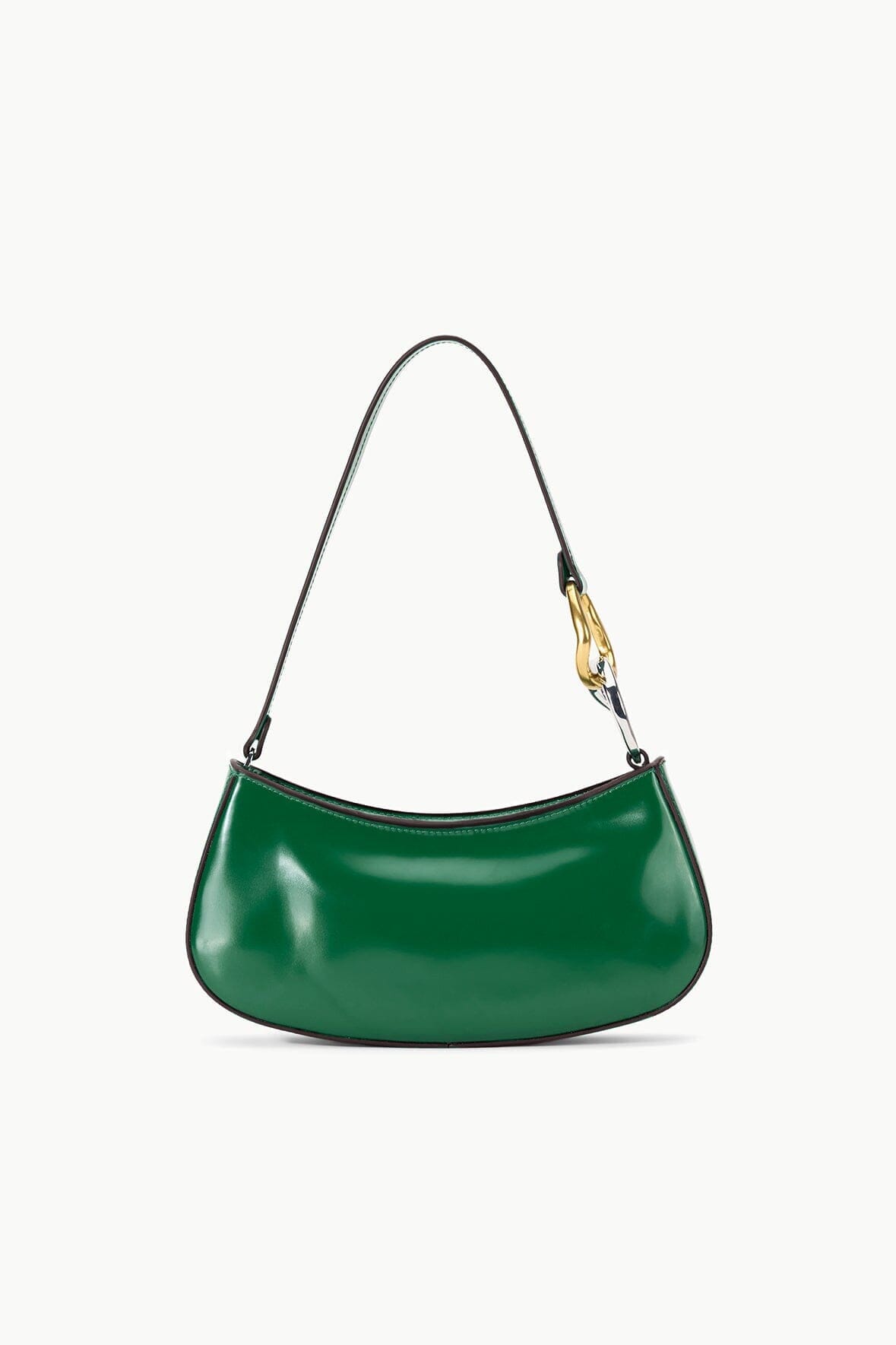 Ollie Leather Shoulder Bag with Zip Closure | Jungle Design