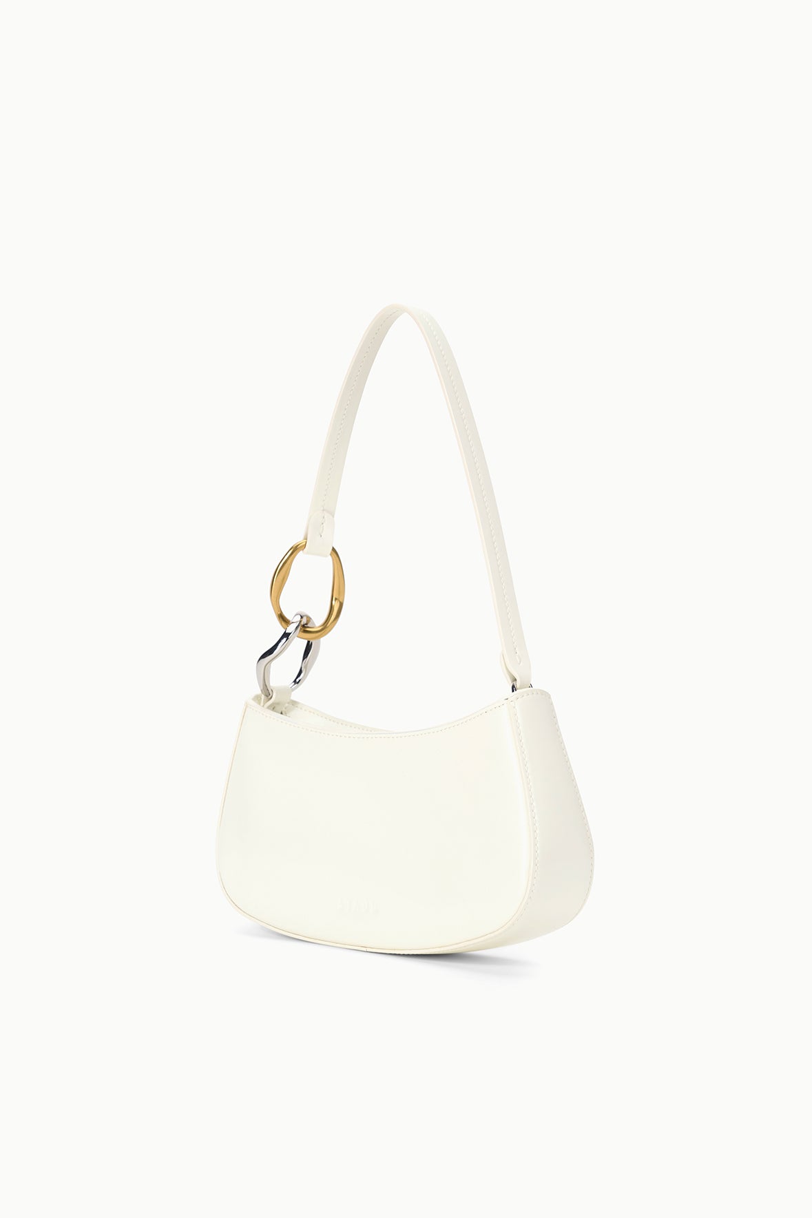 Ollie Leather Mini Shoulder Bag with Zip Closure