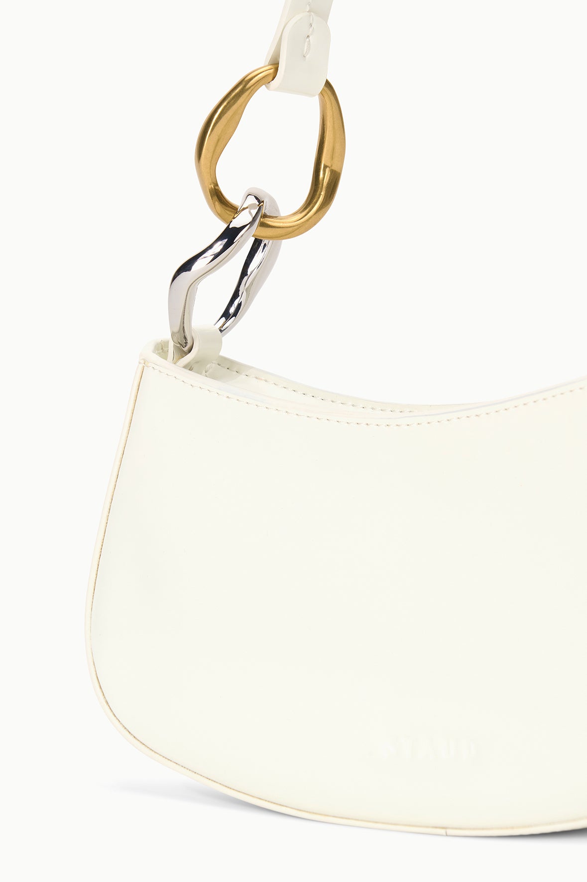 Ollie Leather Mini Shoulder Bag with Zip Closure