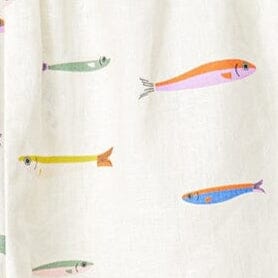 Linen Boxer Shorts with Elastic Waistband | Pop Sardines Ivory