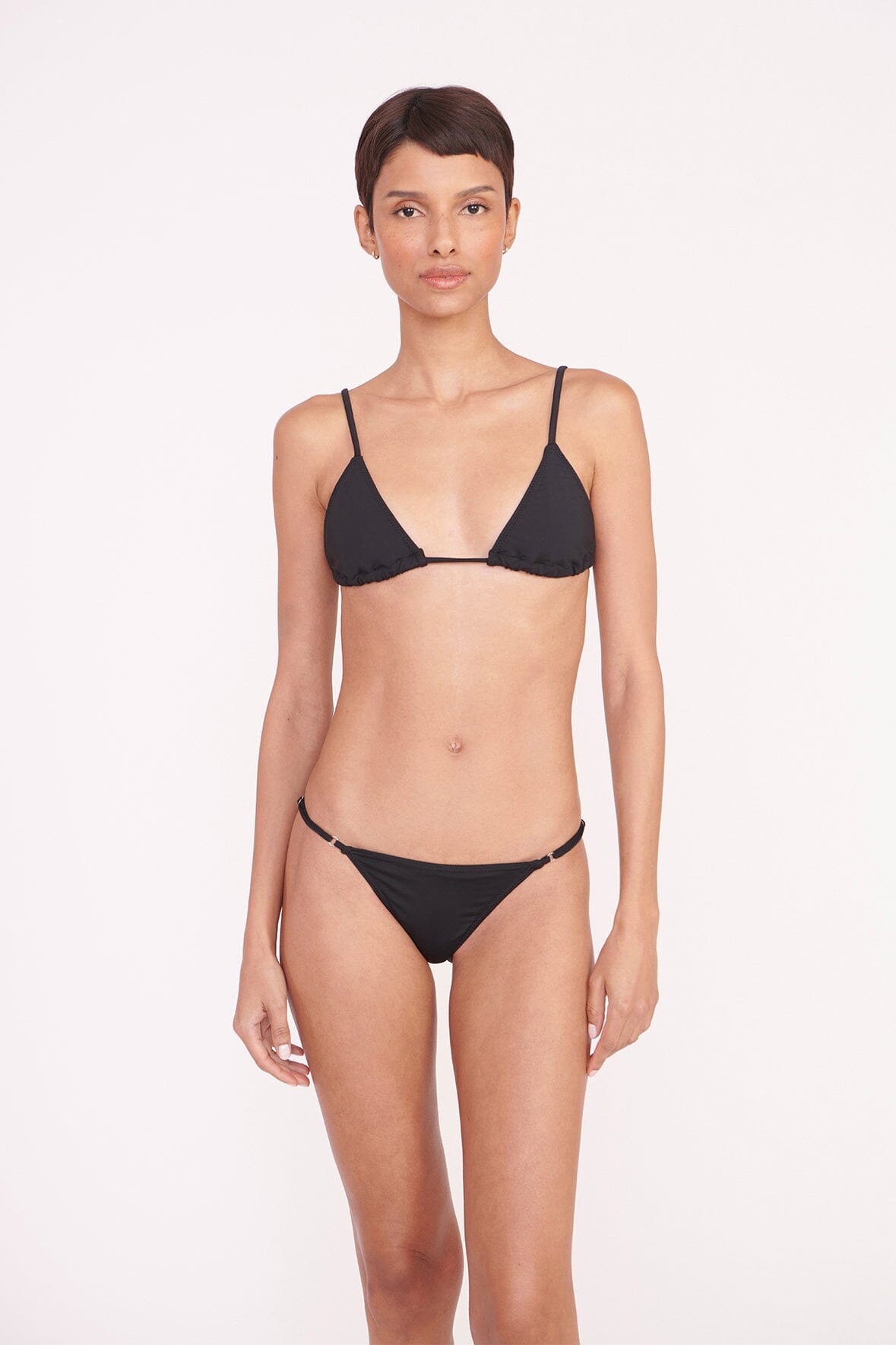 Alexis Black Adjustable Triangle Bikini Top