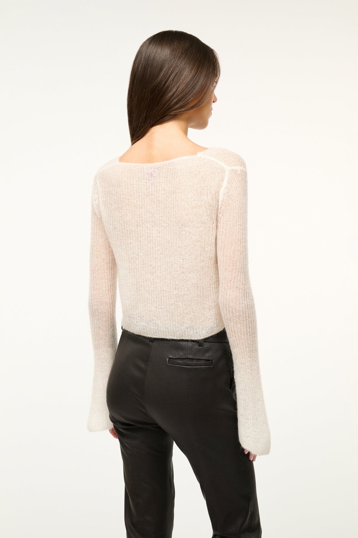 Ivory Parker Mohair Bell Sleeve Sweater