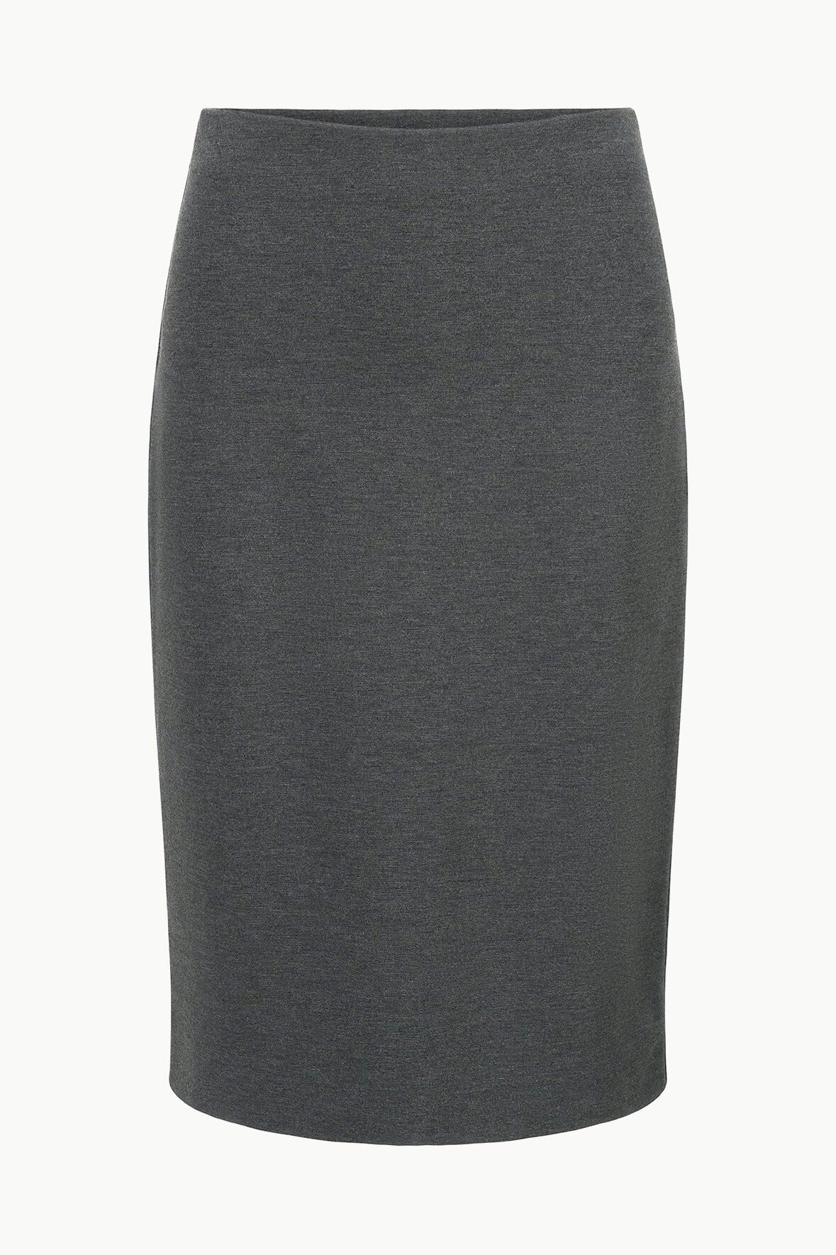 Pascale Stretchy Ponte Pencil Skirt in Heather Grey