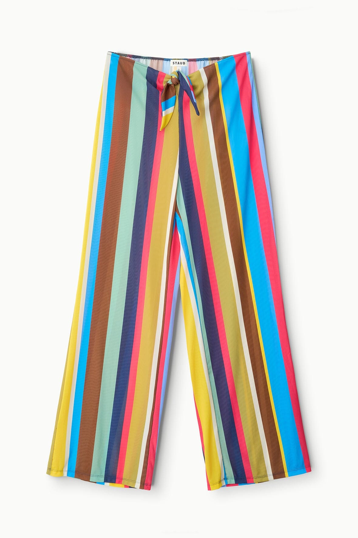 Market Stripe Pico Cover-Up Swim Pant with Sarong Tie