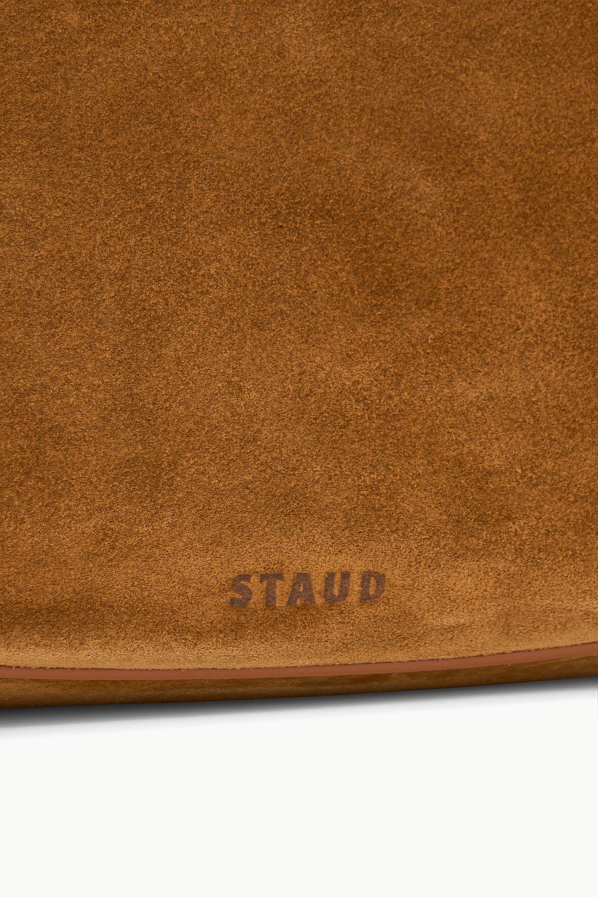 Tan Suede Hobo Bag with Adjustable Strap & Zipper Pocket - Pine