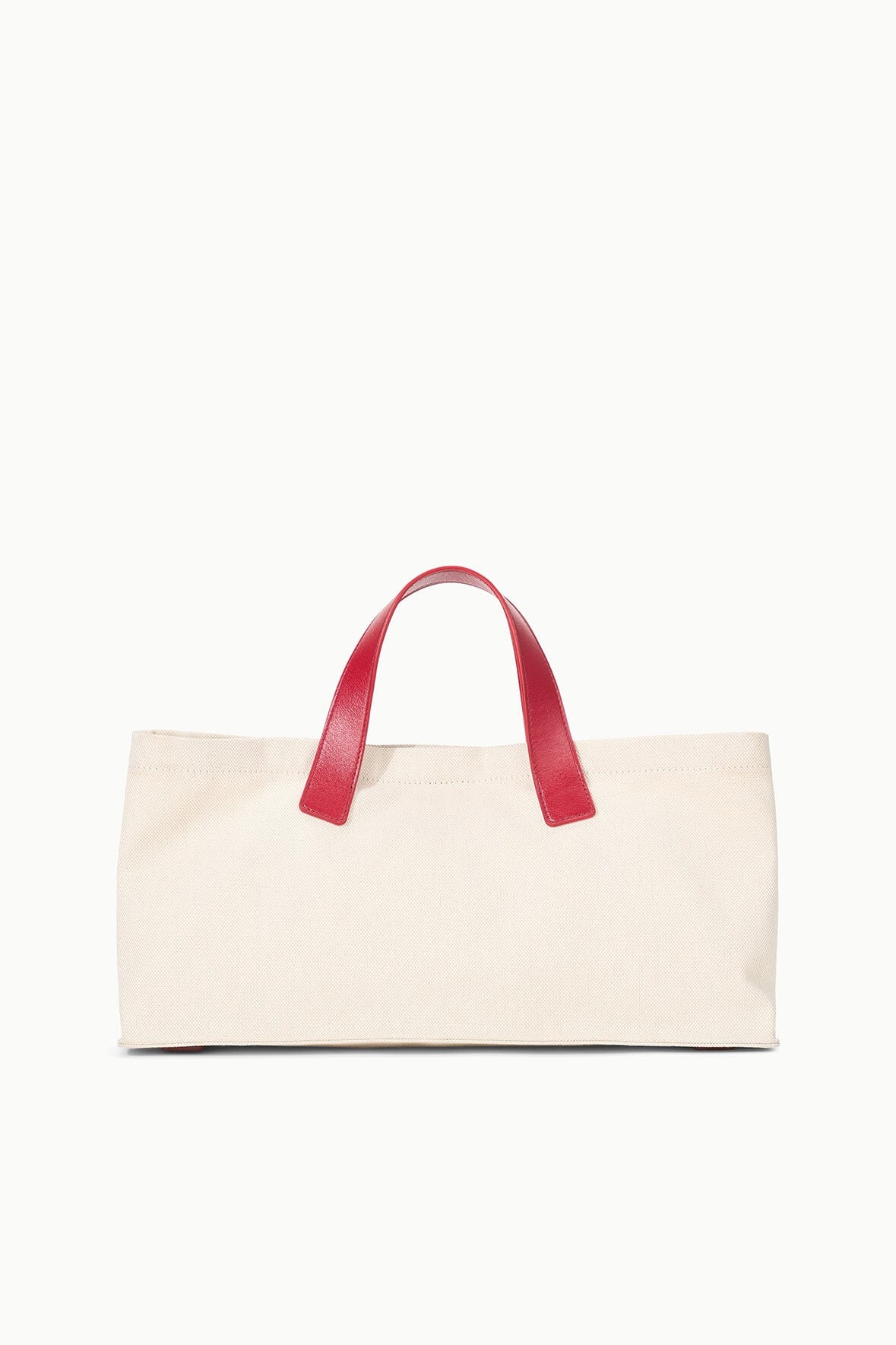 Canvas Tote Bag with Leather Handles - Natural Rouge Port Tote