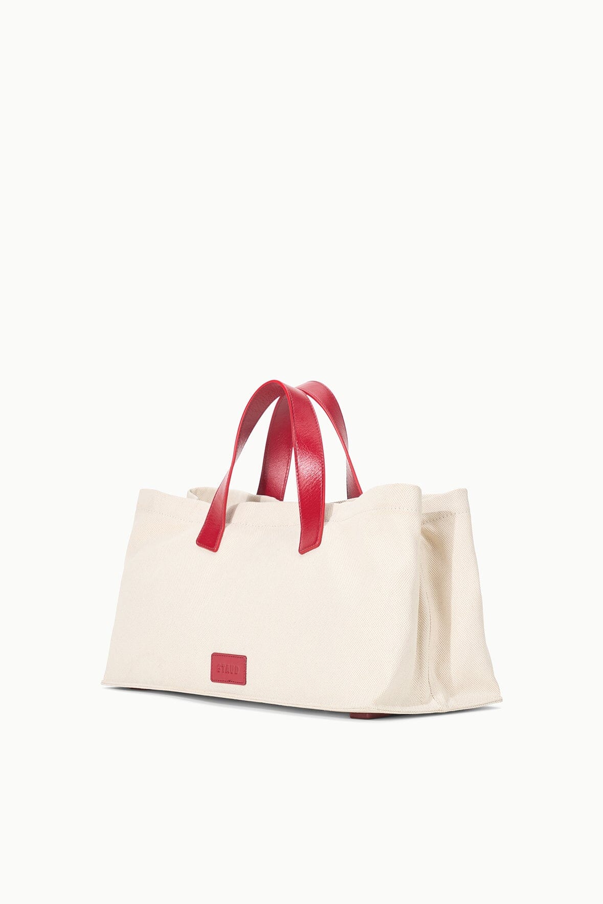Canvas Tote Bag with Leather Handles - Natural Rouge Port Tote