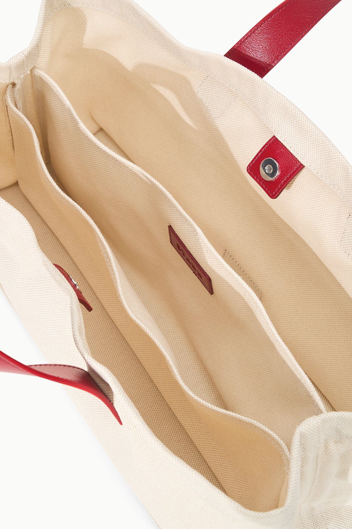 Canvas Tote Bag with Leather Handles - Natural Rouge Port Tote