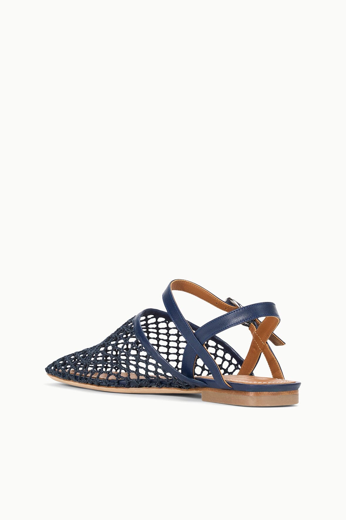 Fisherman Sandals for Men - Rete Navy Mesh with Leather Strap