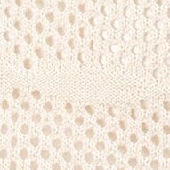 Crochet Cotton Rio Coverup Dress with Sardines Print - Ecru