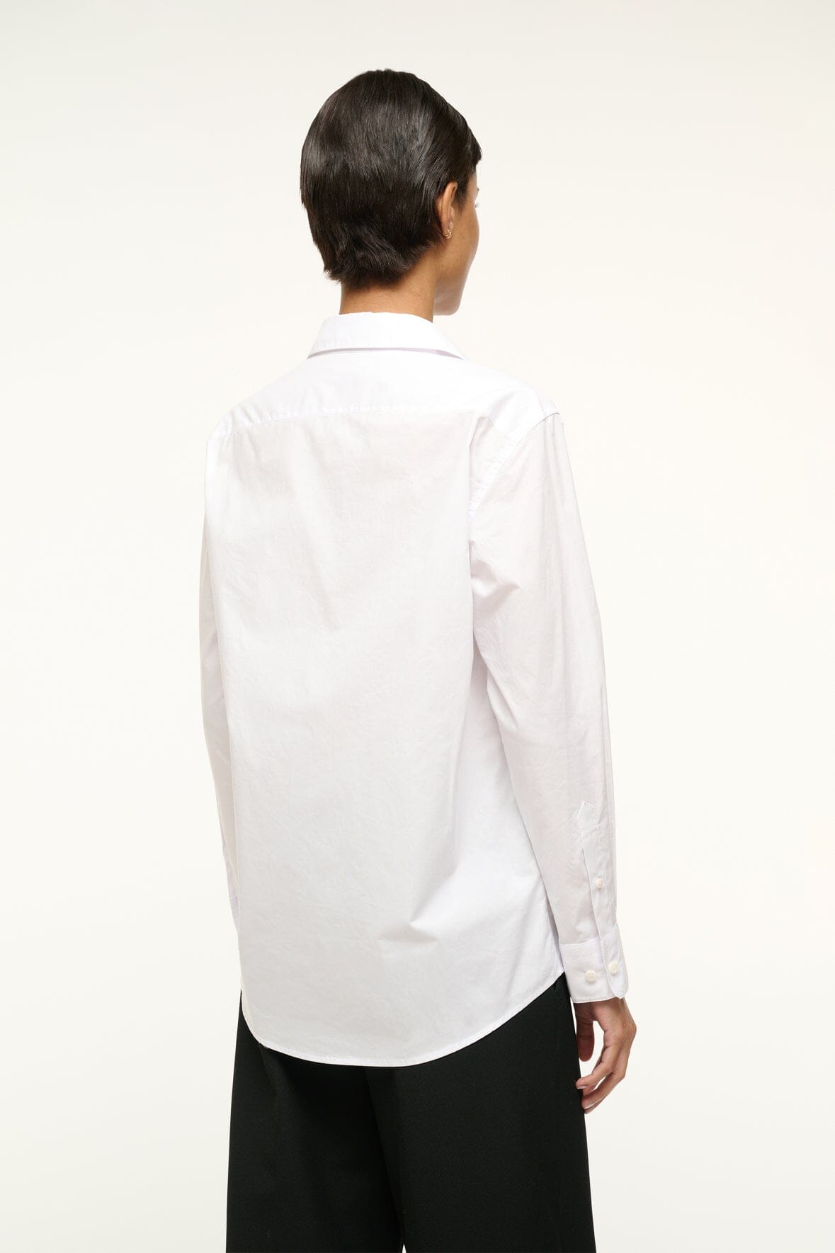 Roxbury White Poplin Button Down Shirt for Men
